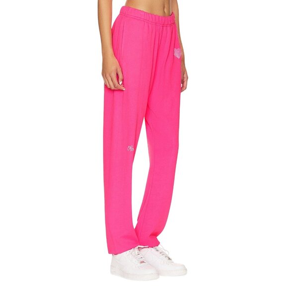 Lauren Moshi Womens Chantra Jogger in Neon Pink Small New Sweatspants - Picture 3 of 10